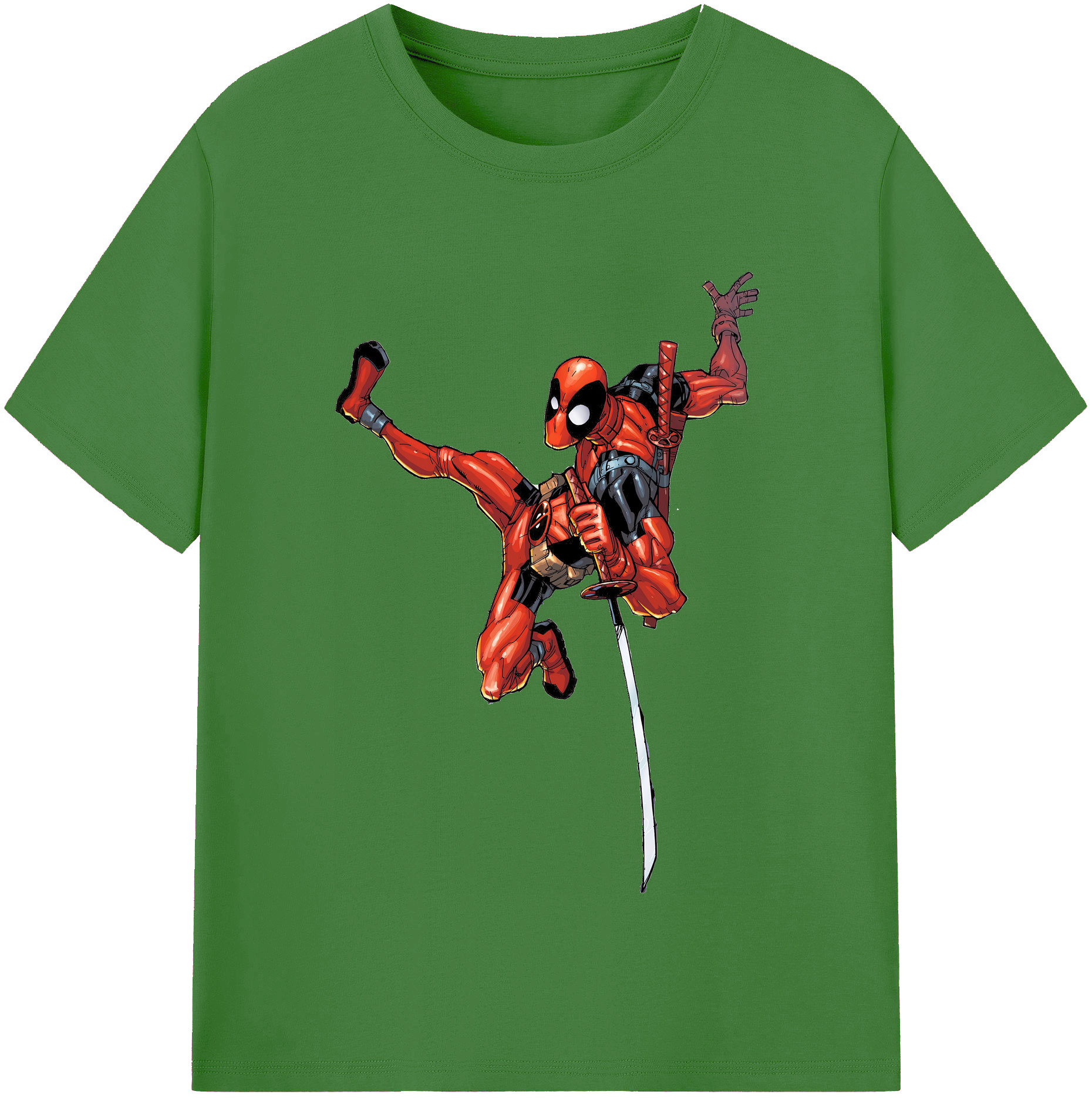 （画像用） Deadpool デッドプール レディースカジュアルプリントTシャツ（綿100％）